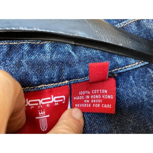 Dada Supreme Mens Denim Jacket 5XL XXXXXL Excellent Condition Jean - Picture 10 of 12